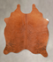 Solid Brown Medium Brazilian Cowhide Rug 5'0