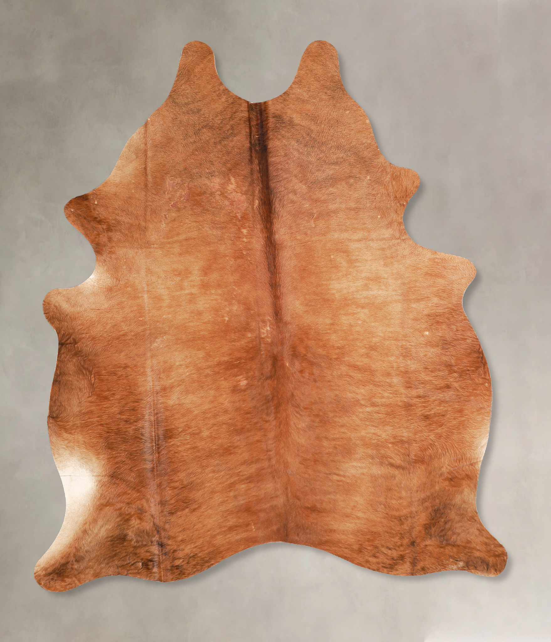 Solid Brown Cowhide Rug #A34798