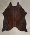 Dark Brindle Medium Brazilian Cowhide Rug 4'8