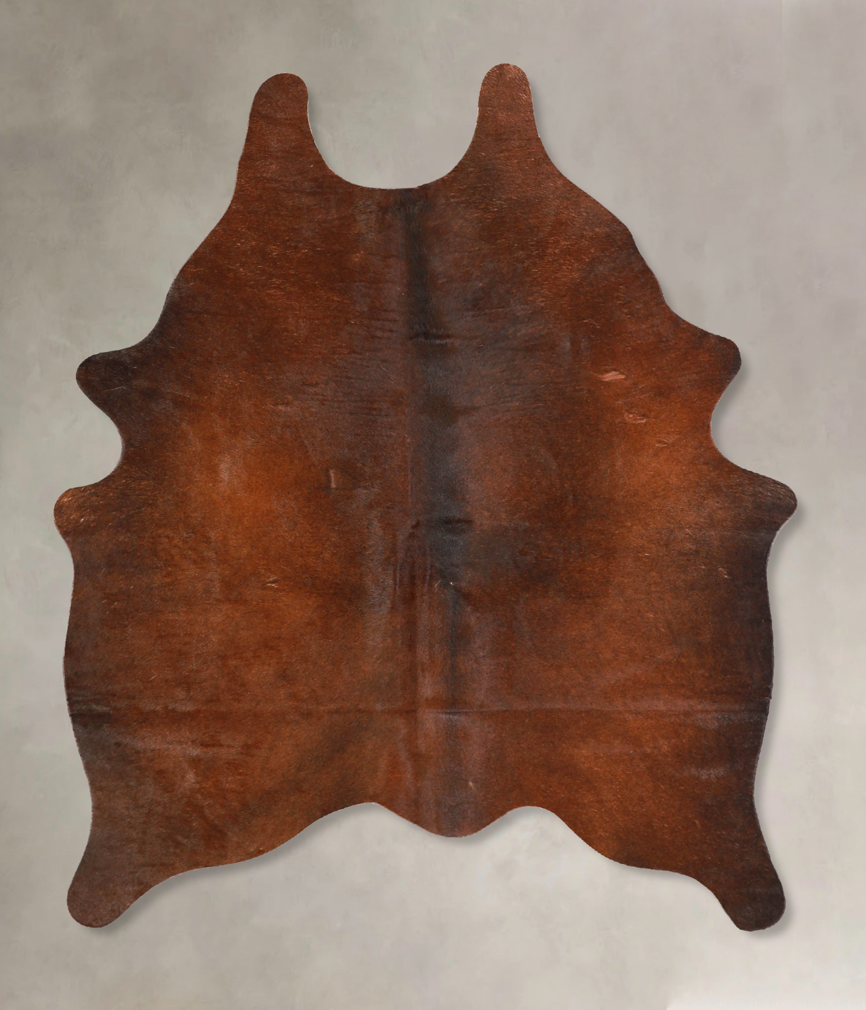 Solid Brown Cowhide Rug #A34803