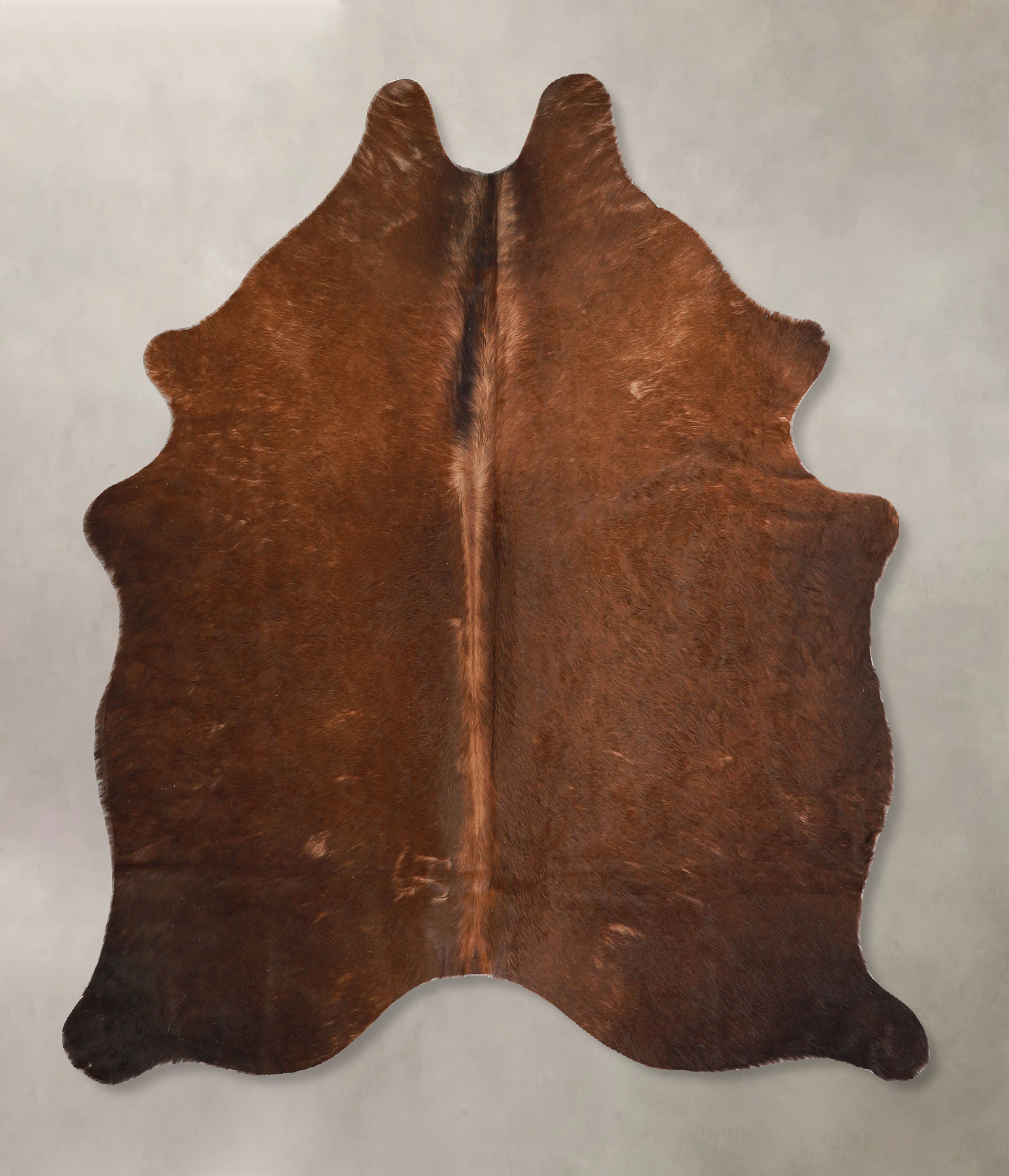 Solid Brown Cowhide Rug #A34805