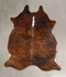 Dark Brindle Medium Brazilian Cowhide Rug 5'4