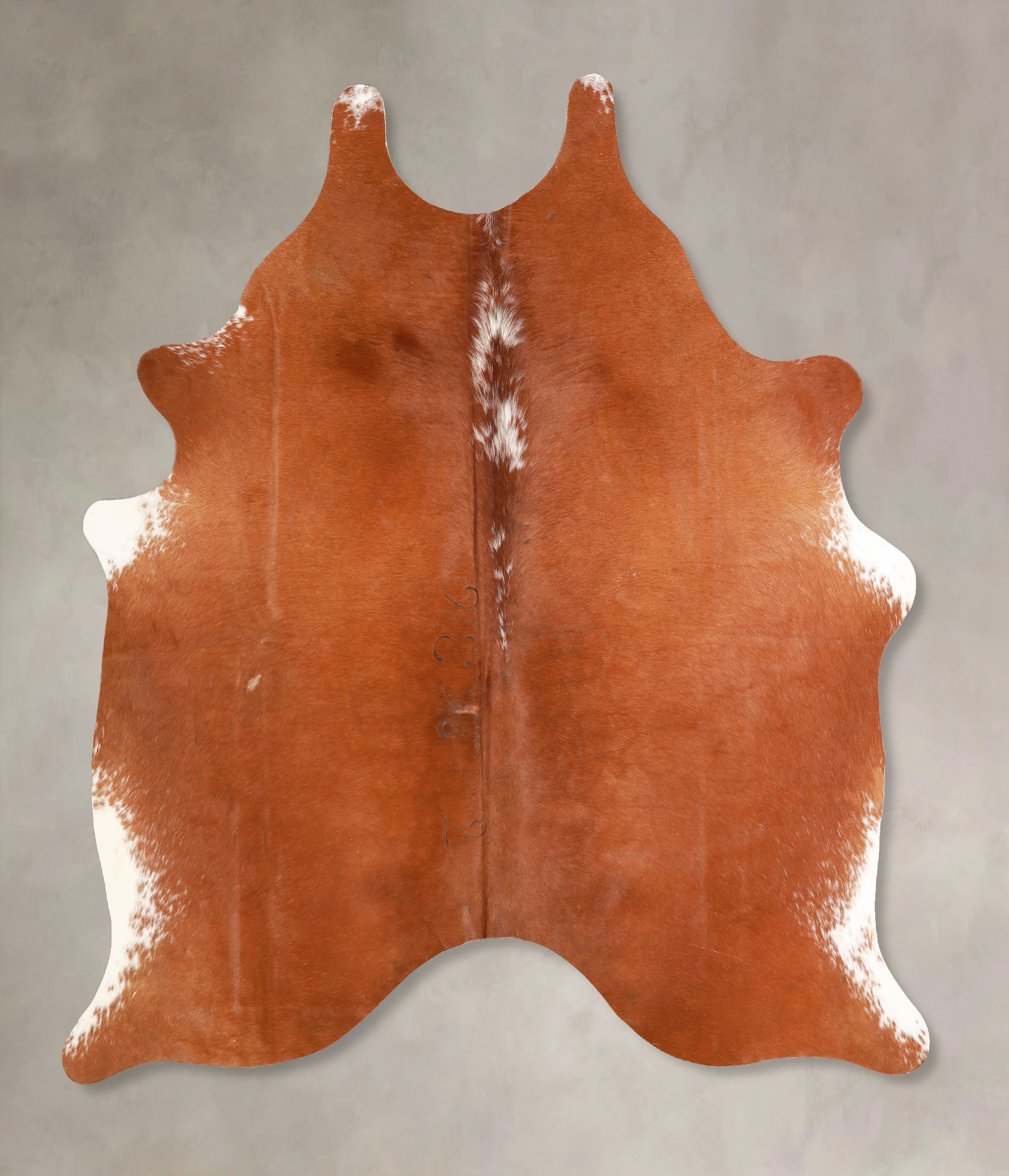 Brown and White Regular Cowhide Rug #A34818