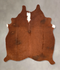 Brown and White Regular Medium Brazilian Cowhide Rug 5'2