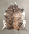 Dark Brindle Large Brazilian Cowhide Rug 5'11