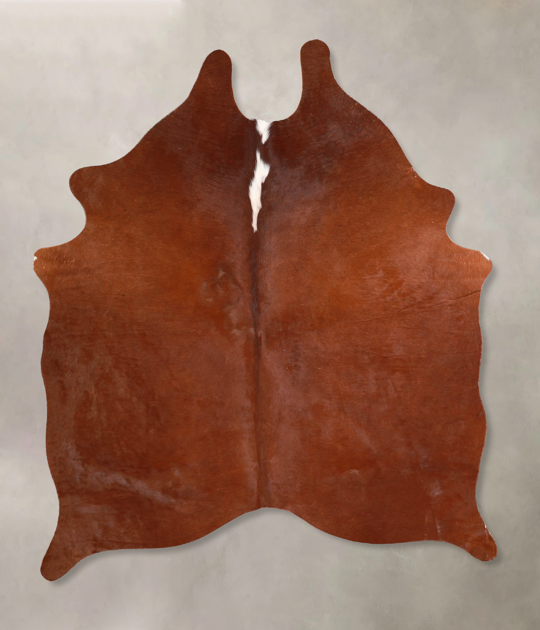 Solid Brown Cowhide Rug #A34830