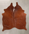 Solid Brown Medium Brazilian Cowhide Rug 5'11