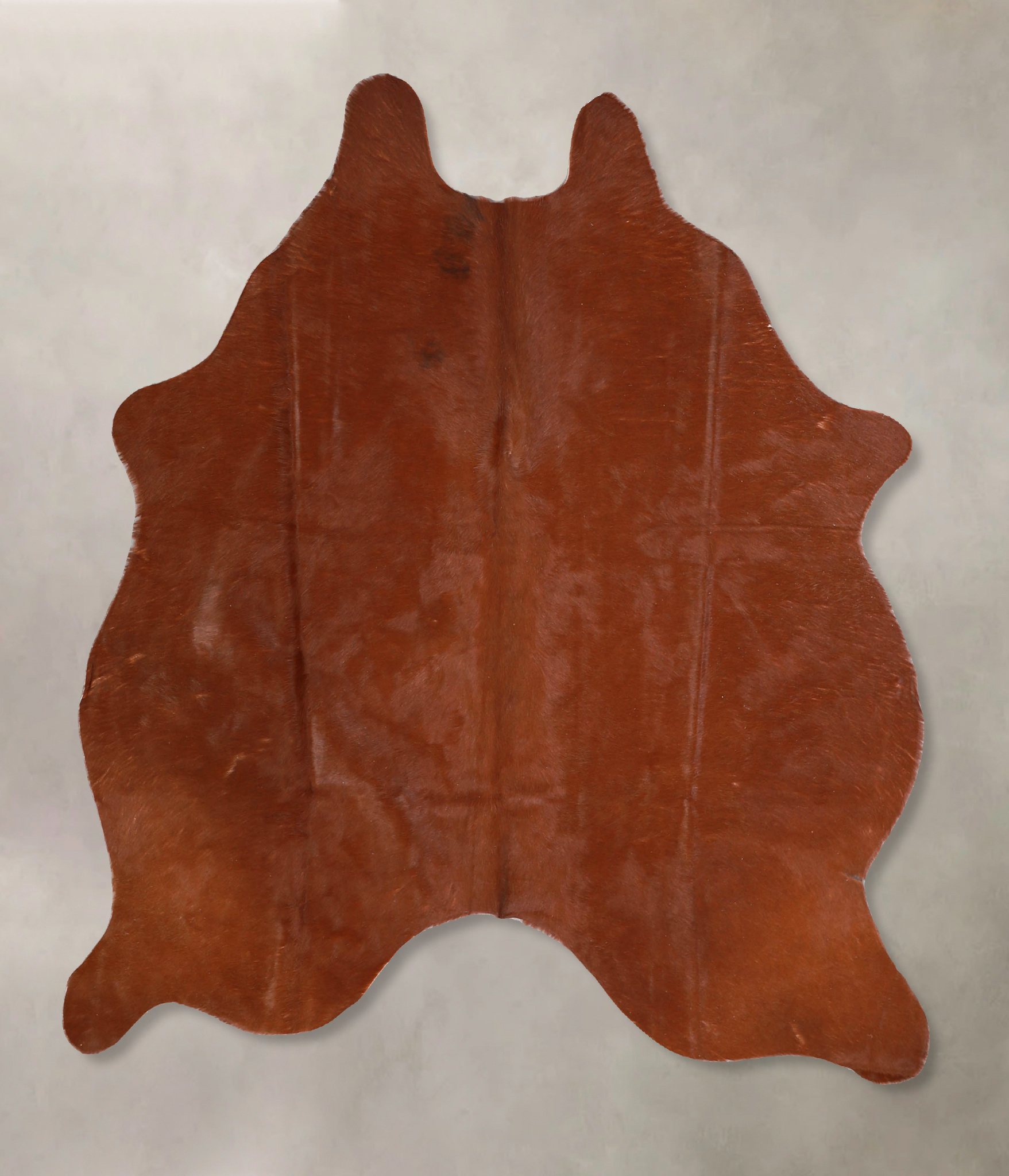 Solid Brown Cowhide Rug #A34864