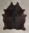 Chocolate Medium Brazilian Cowhide Rug 5'11