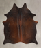 Chocolate Medium Brazilian Cowhide Rug 5'0