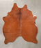 Solid Brown Medium Brazilian Cowhide Rug 5'0