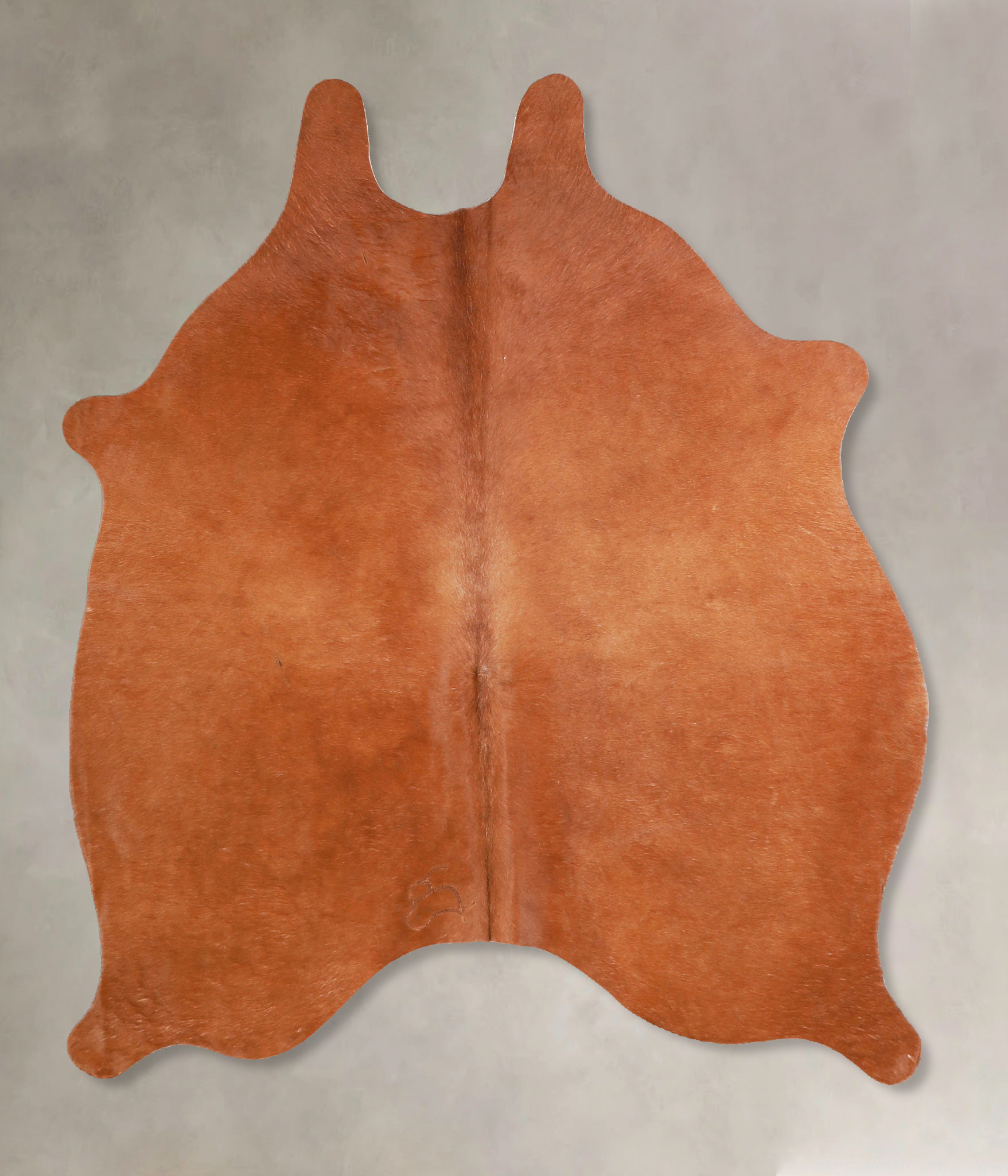 Solid Brown Cowhide Rug #A34880