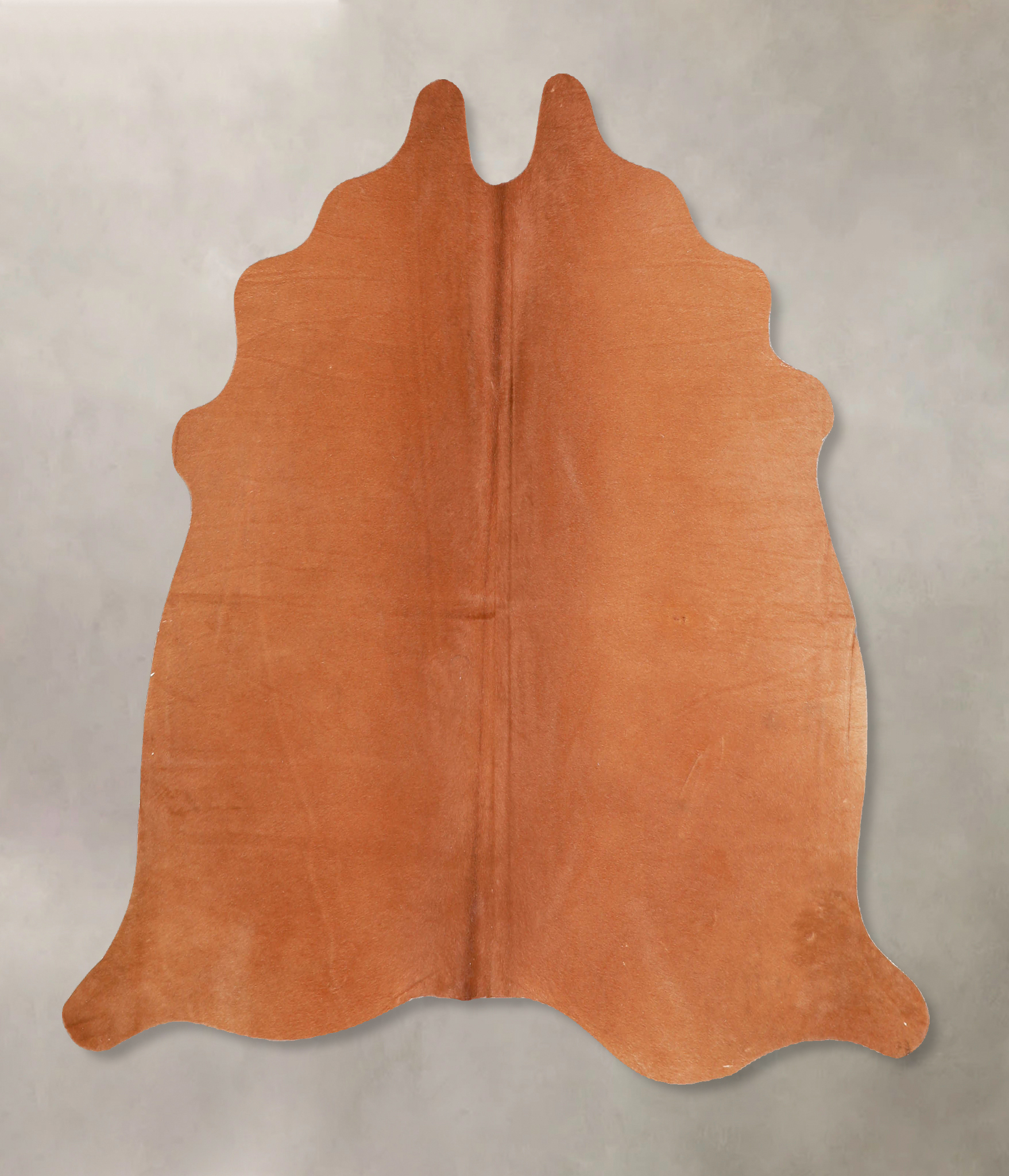 Solid Brown Cowhide Rug #A34886