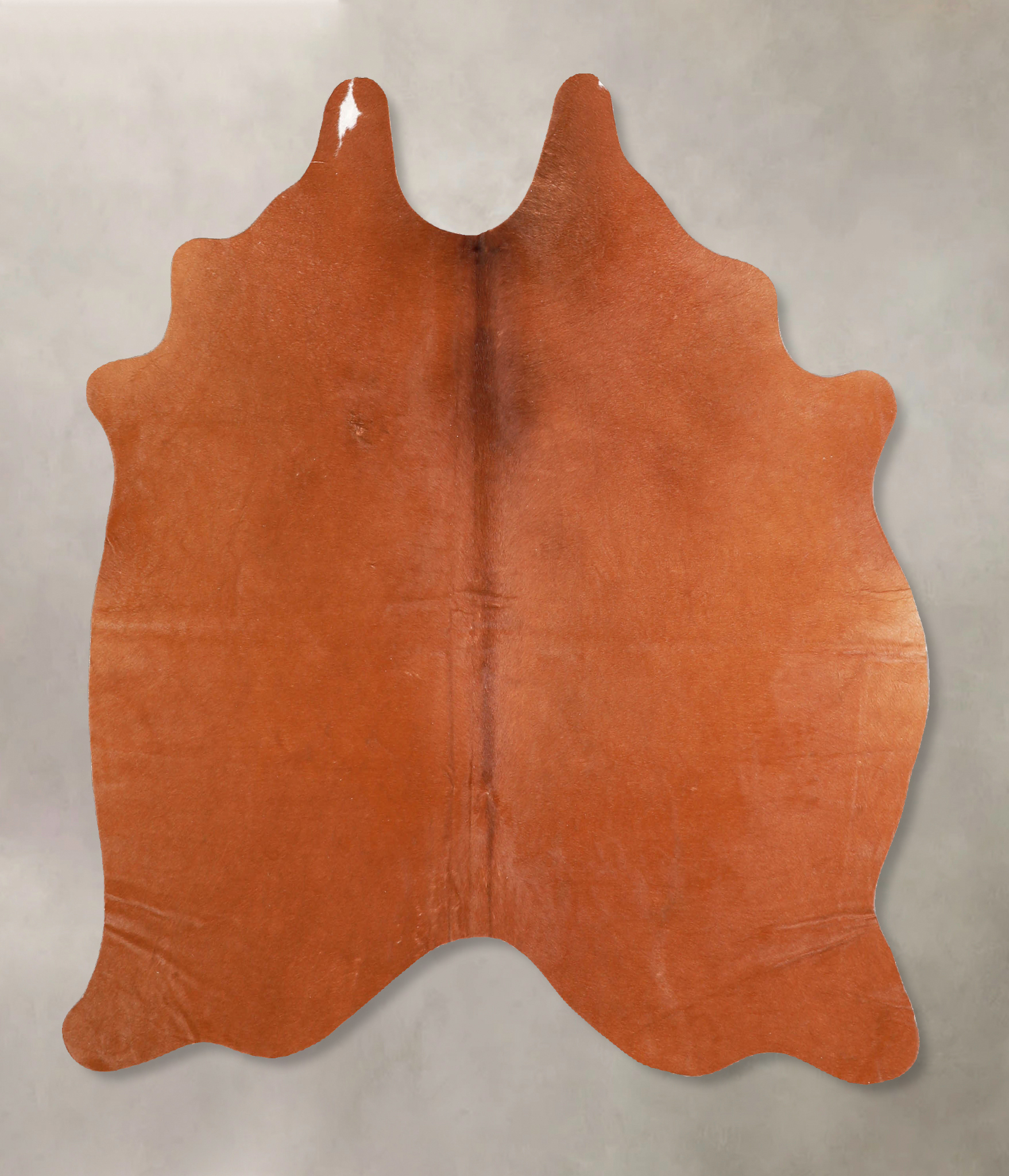 Solid Brown Cowhide Rug #A34887