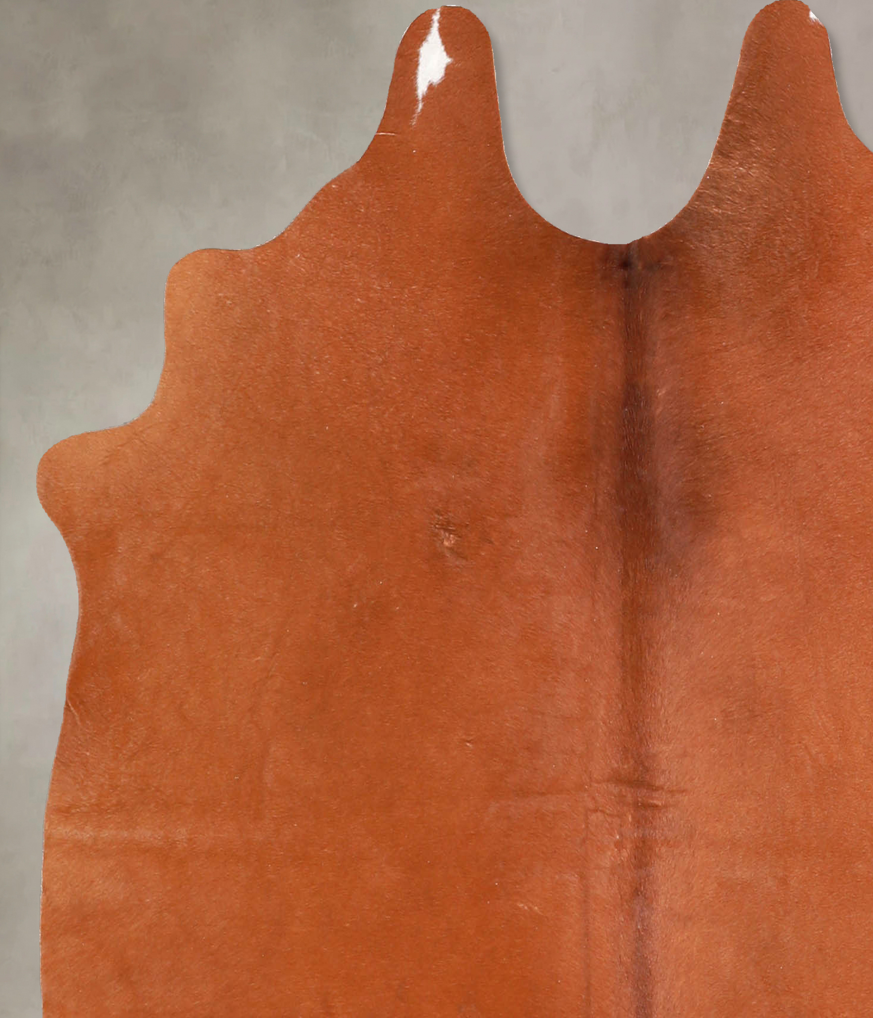 Solid Brown Cowhide Rug #A34887