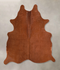 Solid Brown Medium Brazilian Cowhide Rug 5'7