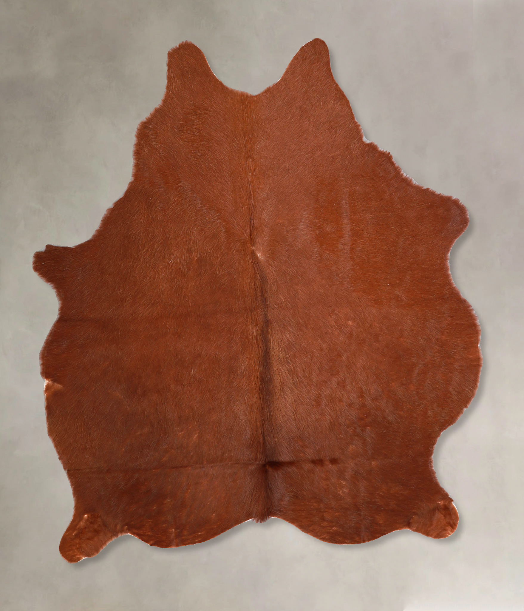 Solid Brown Cowhide Rug #A34895