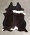 Black and White Medium Brazilian Cowhide Rug 6'3