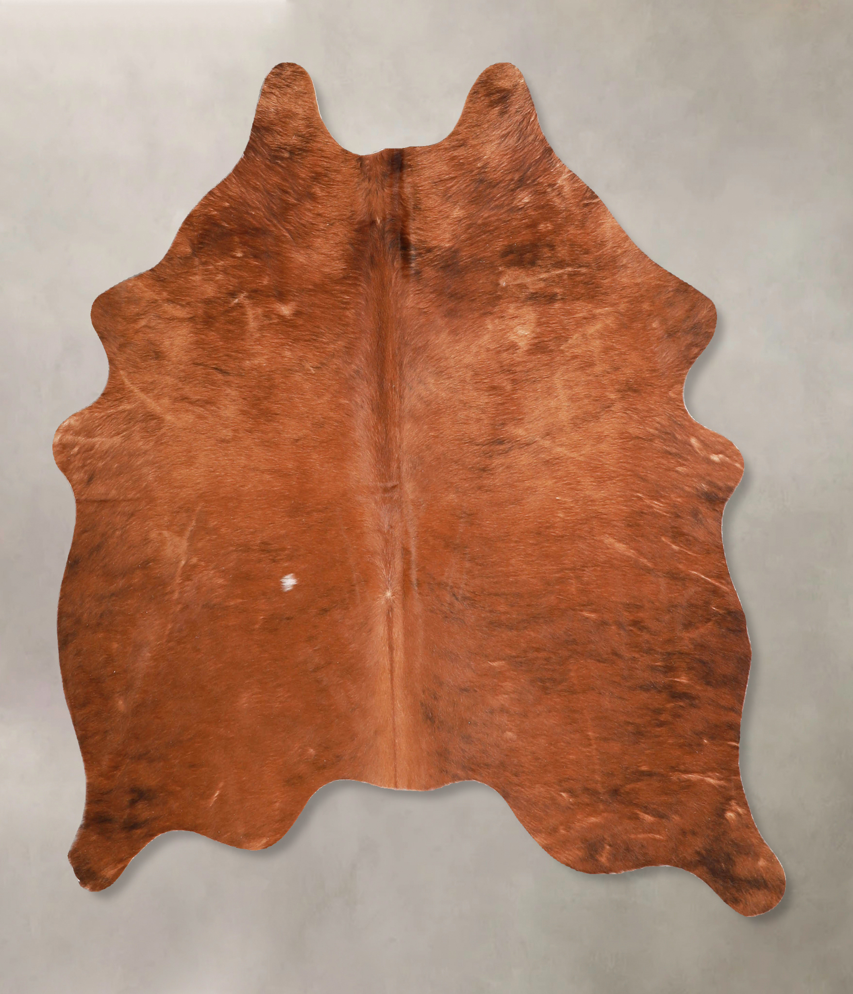 Solid Brown Cowhide Rug #A34905