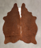 Brown and White Regular Medium Brazilian Cowhide Rug 4'11