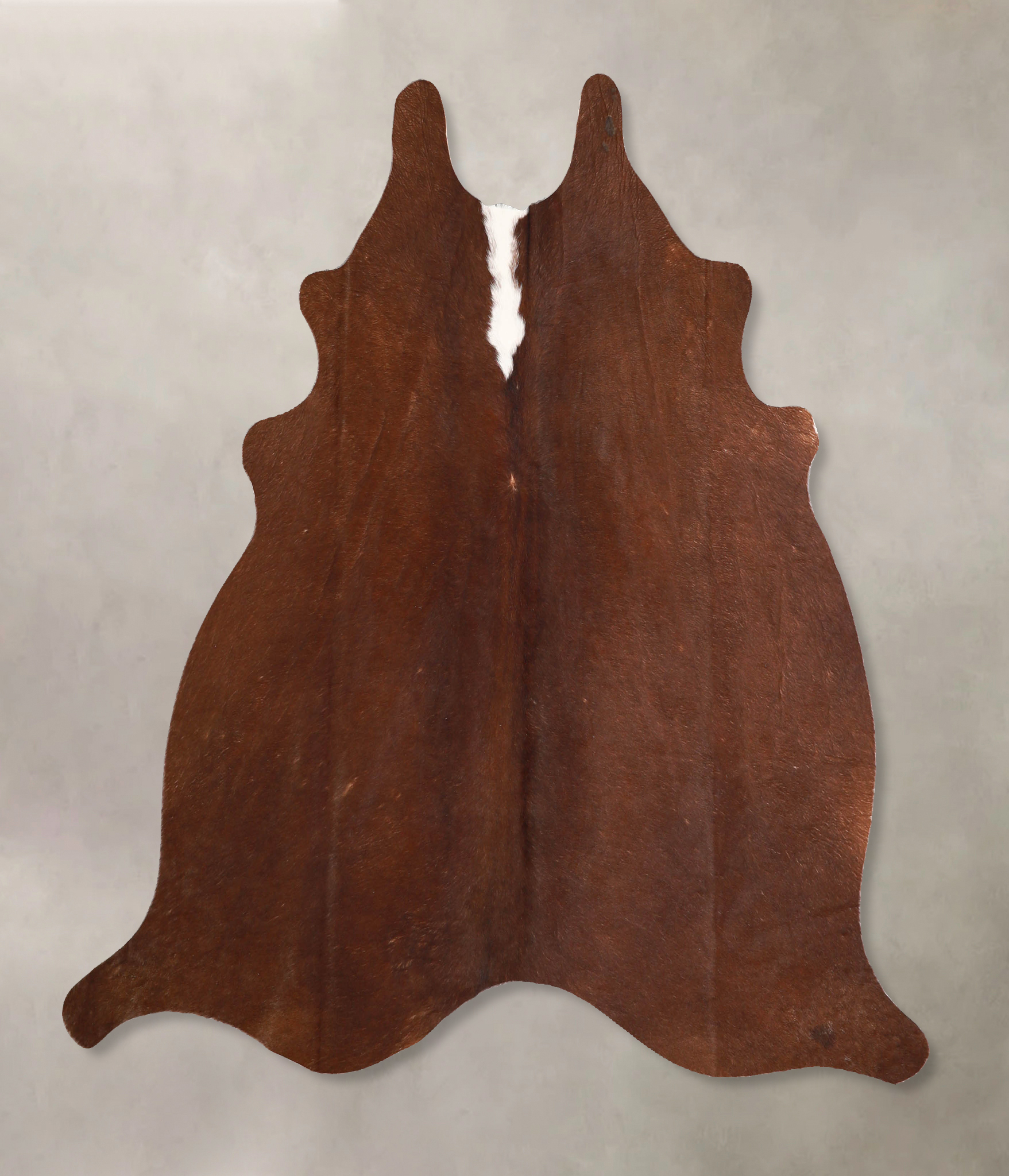 Solid Brown Cowhide Rug #A34928