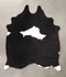 Black and White Medium Brazilian Cowhide Rug 5'4