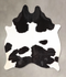 Black and White Medium Brazilian Cowhide Rug 5'0