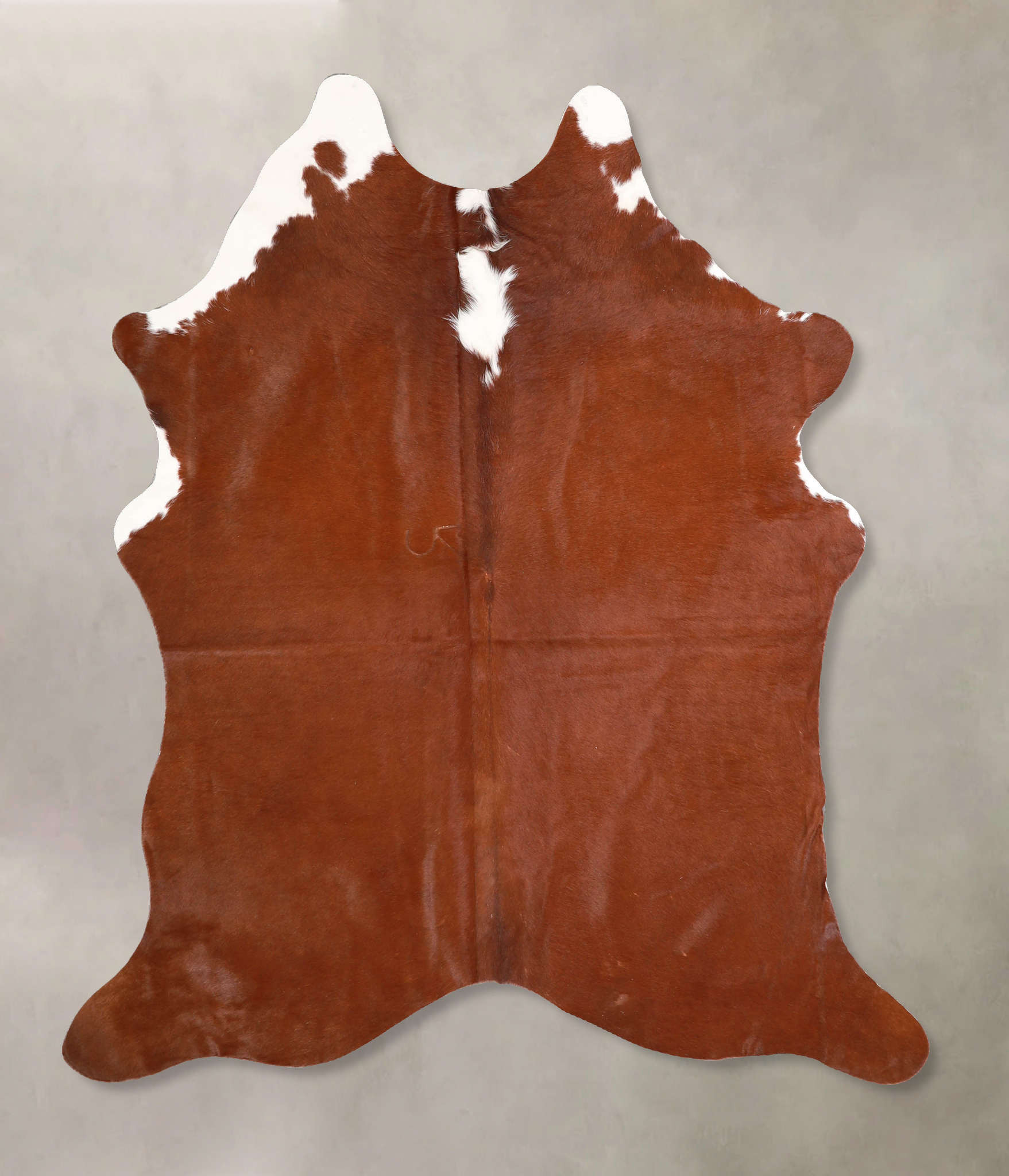 Brown and White Regular Cowhide Rug #A34956