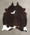 Black and White Medium Brazilian Cowhide Rug 5'8