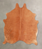 Solid Brown Medium Brazilian Cowhide Rug 5'3