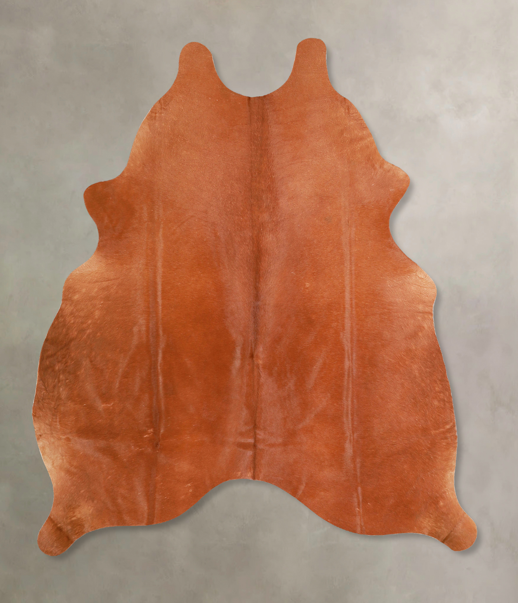 Solid Brown Cowhide Rug #A34995