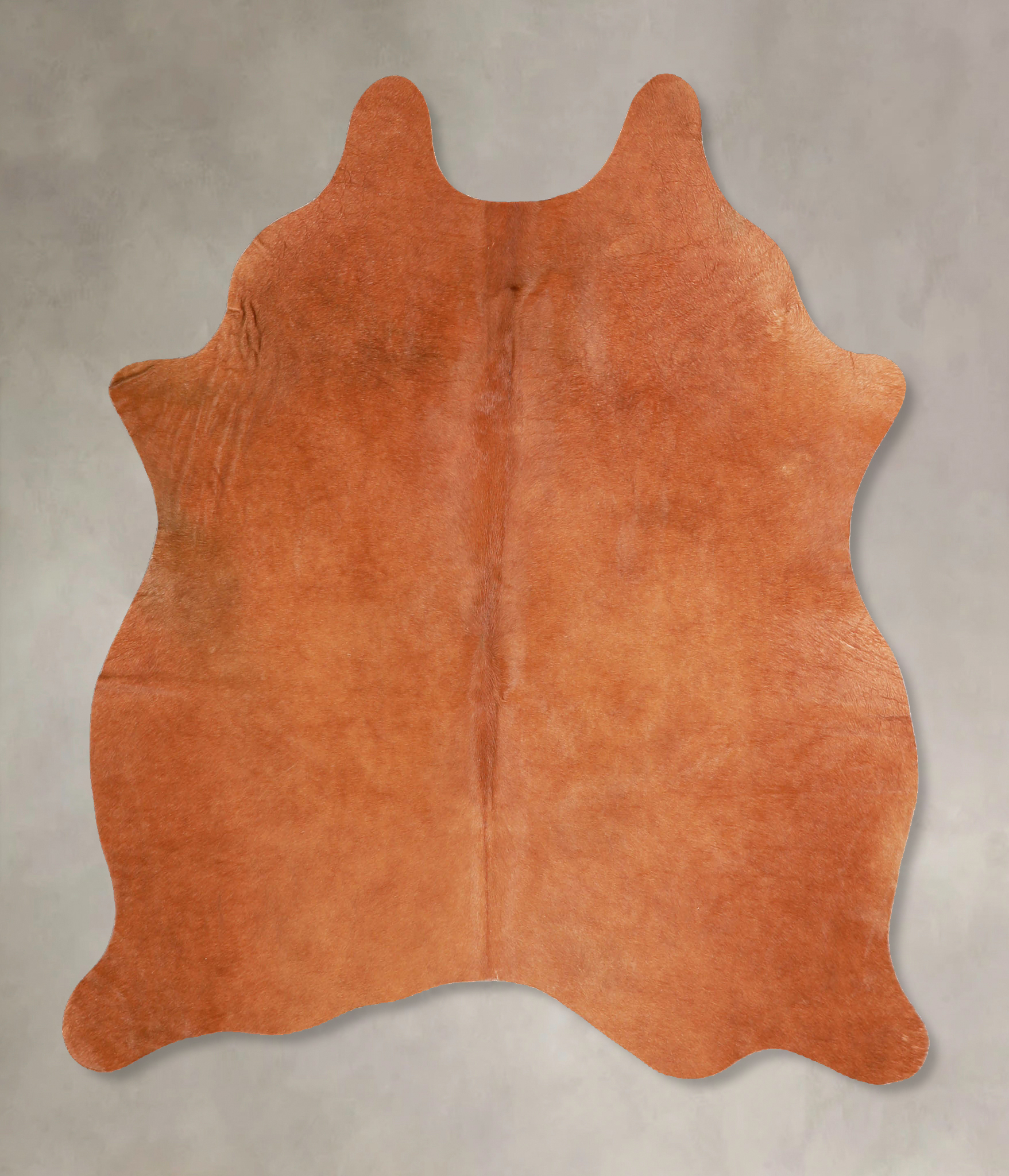 Solid Brown Cowhide Rug #A35001