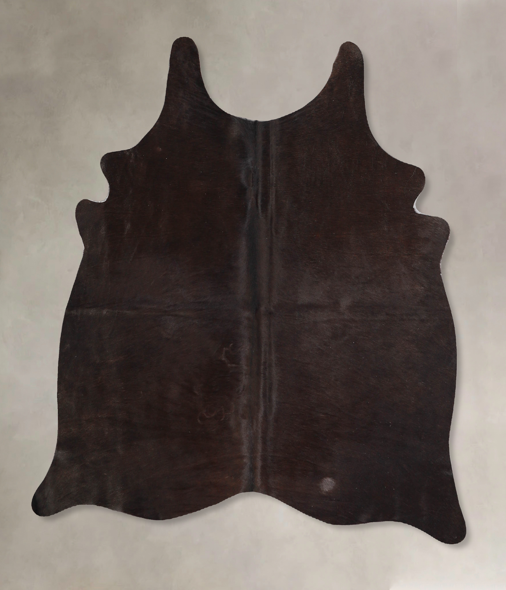 Solid Black Cowhide Rug #A35002