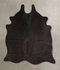 Solid Black Medium Brazilian Cowhide Rug 5'3