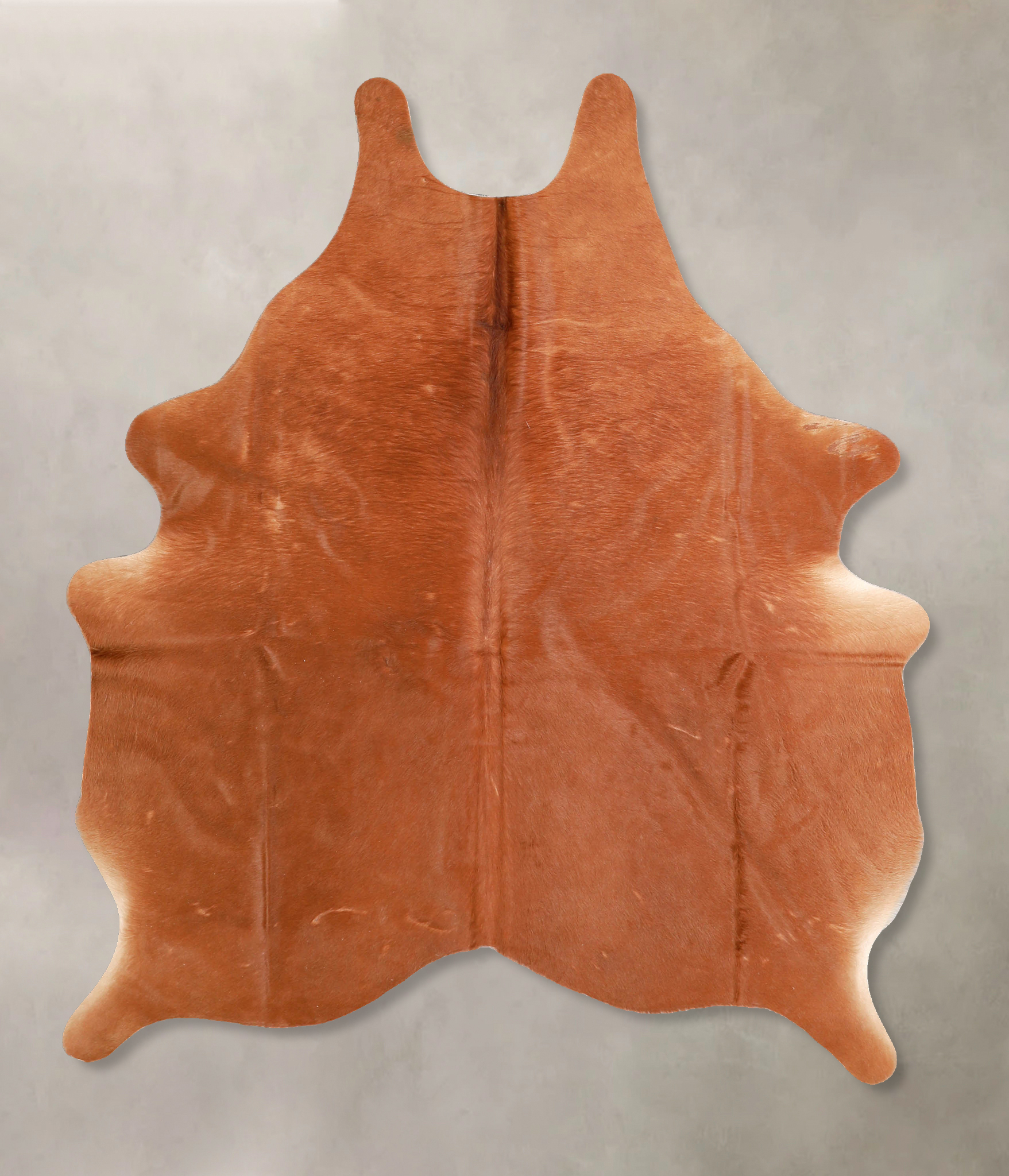 Solid Brown Cowhide Rug #A35009