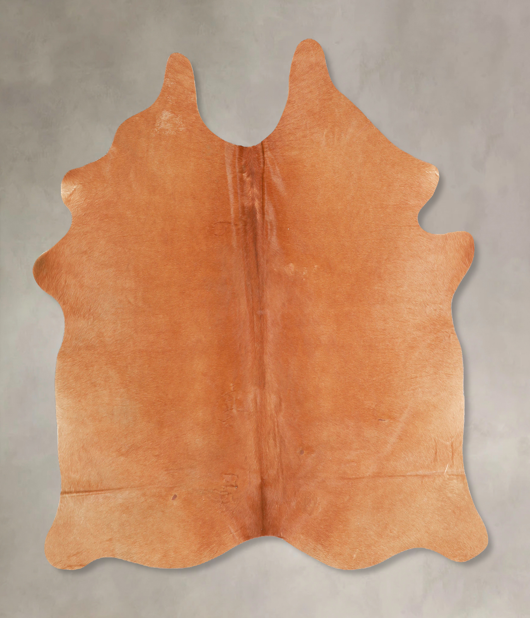 Solid Brown Cowhide Rug #A35013