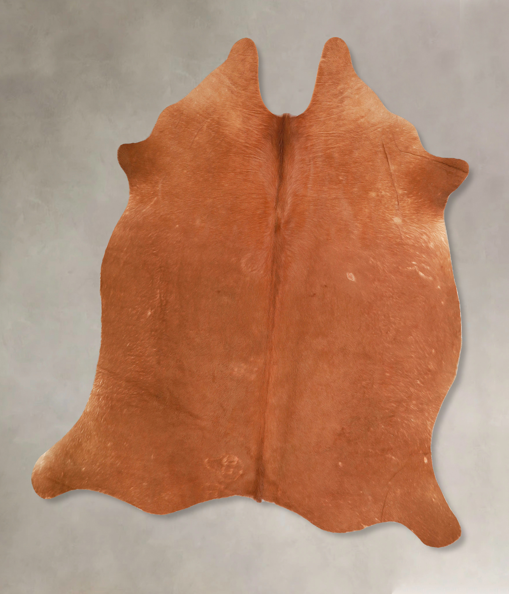 Solid Brown Cowhide Rug #A35014