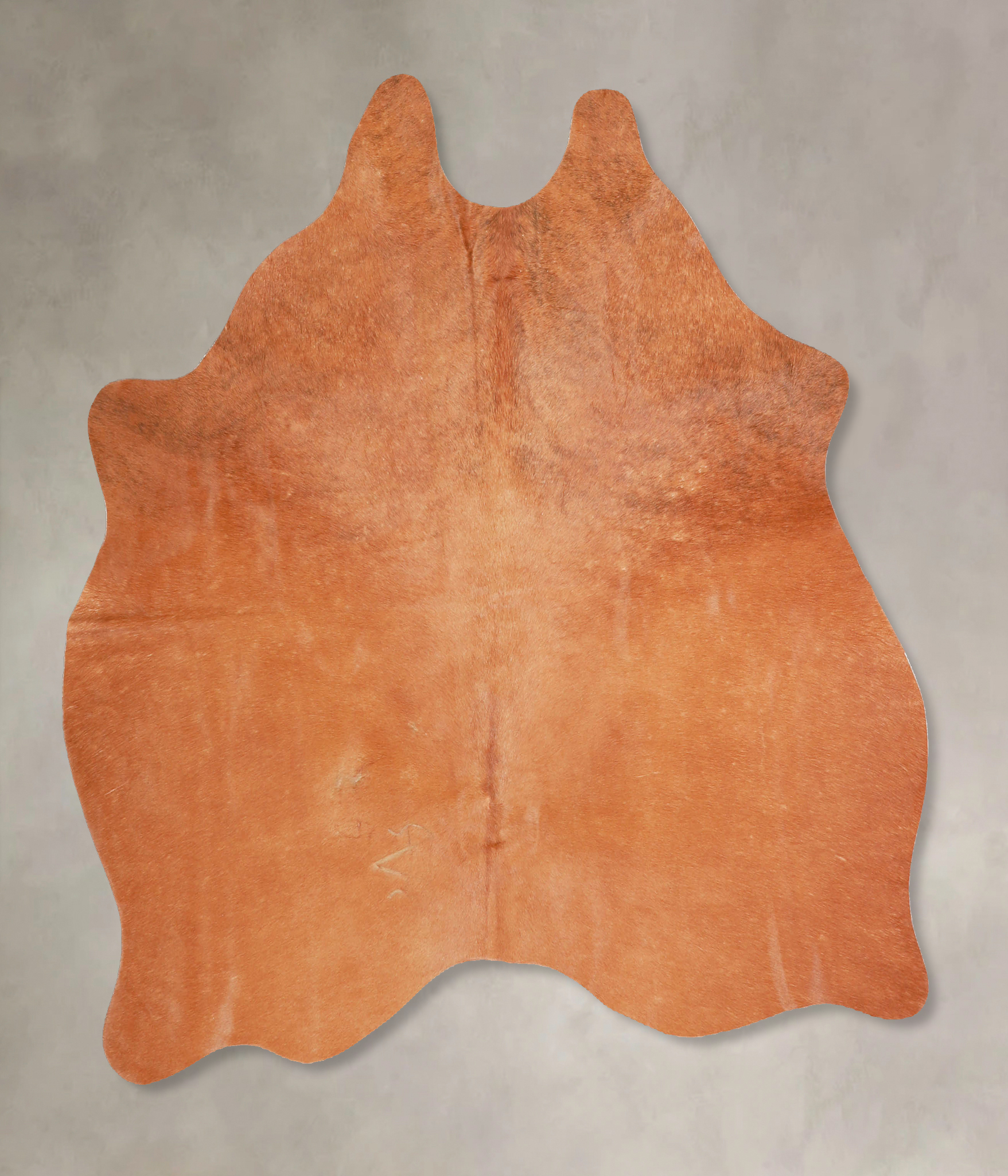 Solid Brown Cowhide Rug #A35015