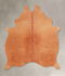 Solid Brown Medium Brazilian Cowhide Rug 5'3