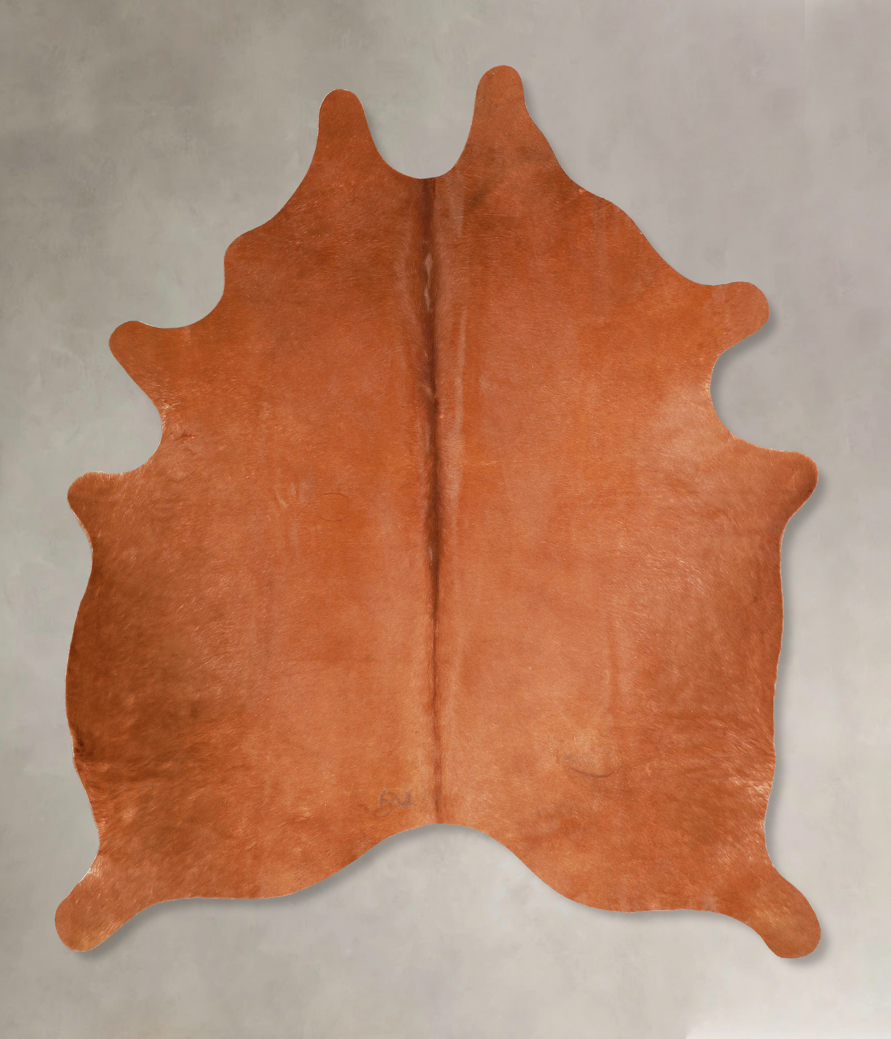 Solid Brown Cowhide Rug #A35018