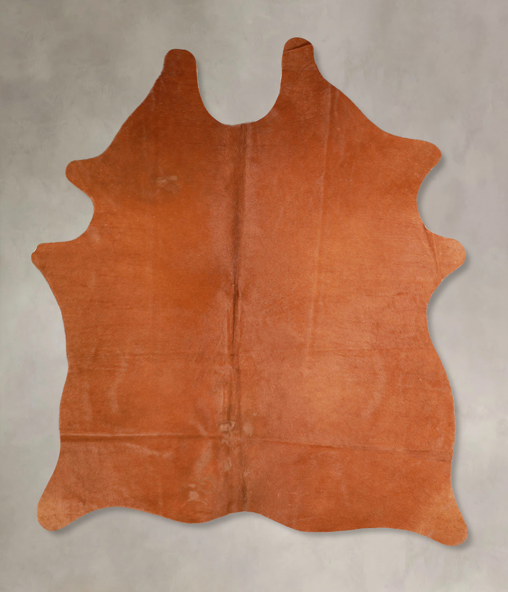 Solid Brown Cowhide Rug #A35030