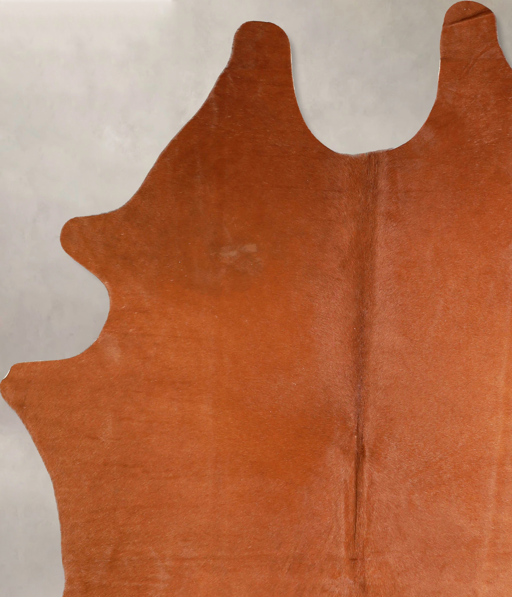 Solid Brown Cowhide Rug #A35030