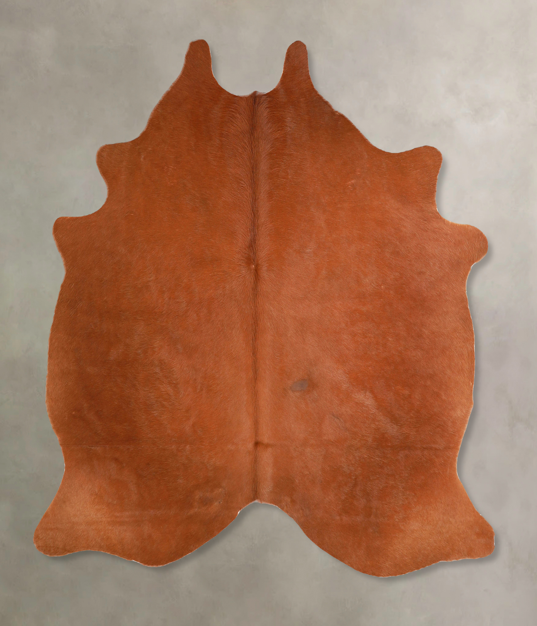 Solid Brown Cowhide Rug #A35032