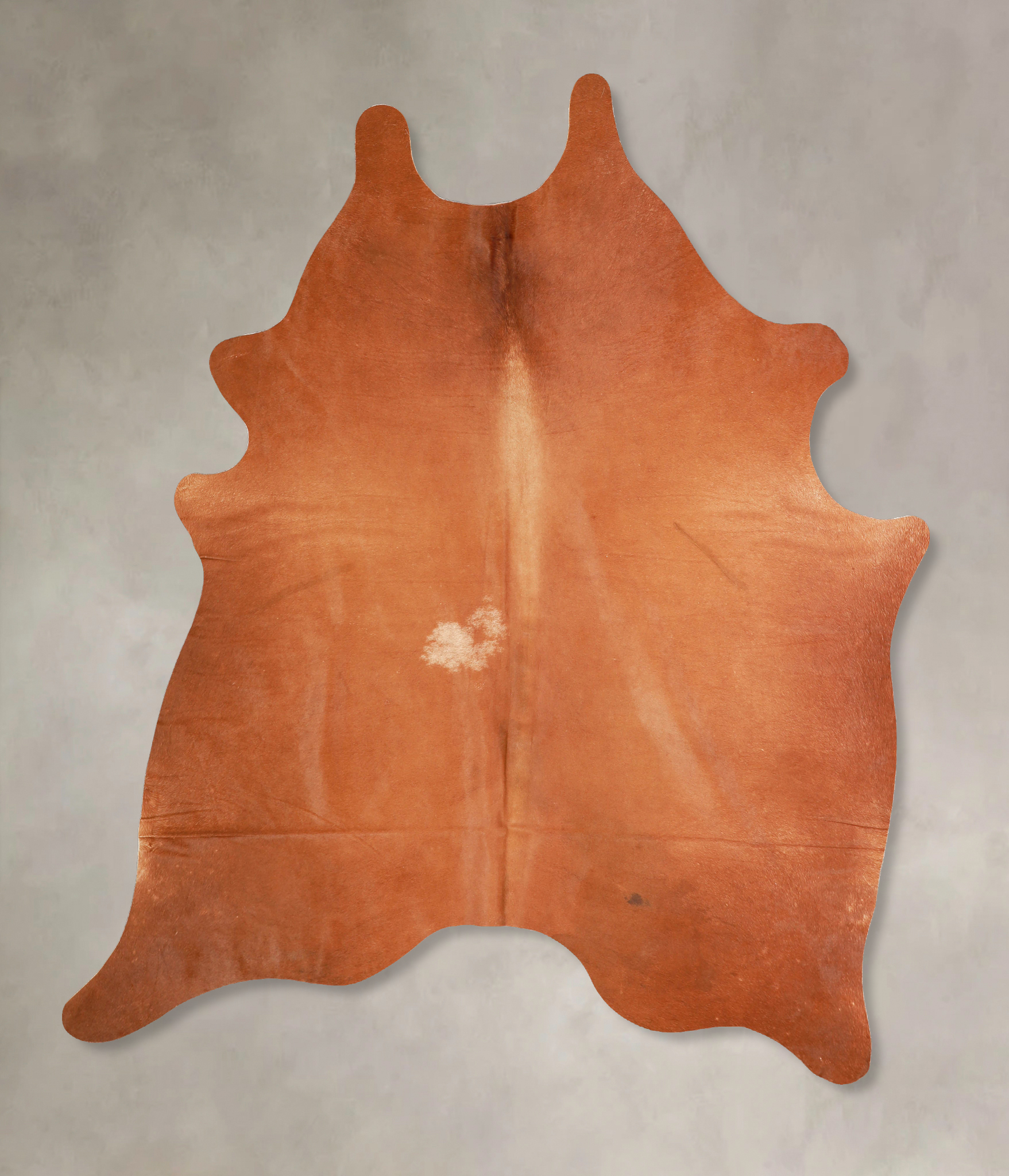 Solid Brown Cowhide Rug #A35064