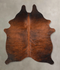 Dark Brindle Medium Brazilian Cowhide Rug 4'11