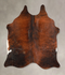 Dark Brindle Medium Brazilian Cowhide Rug 4'5