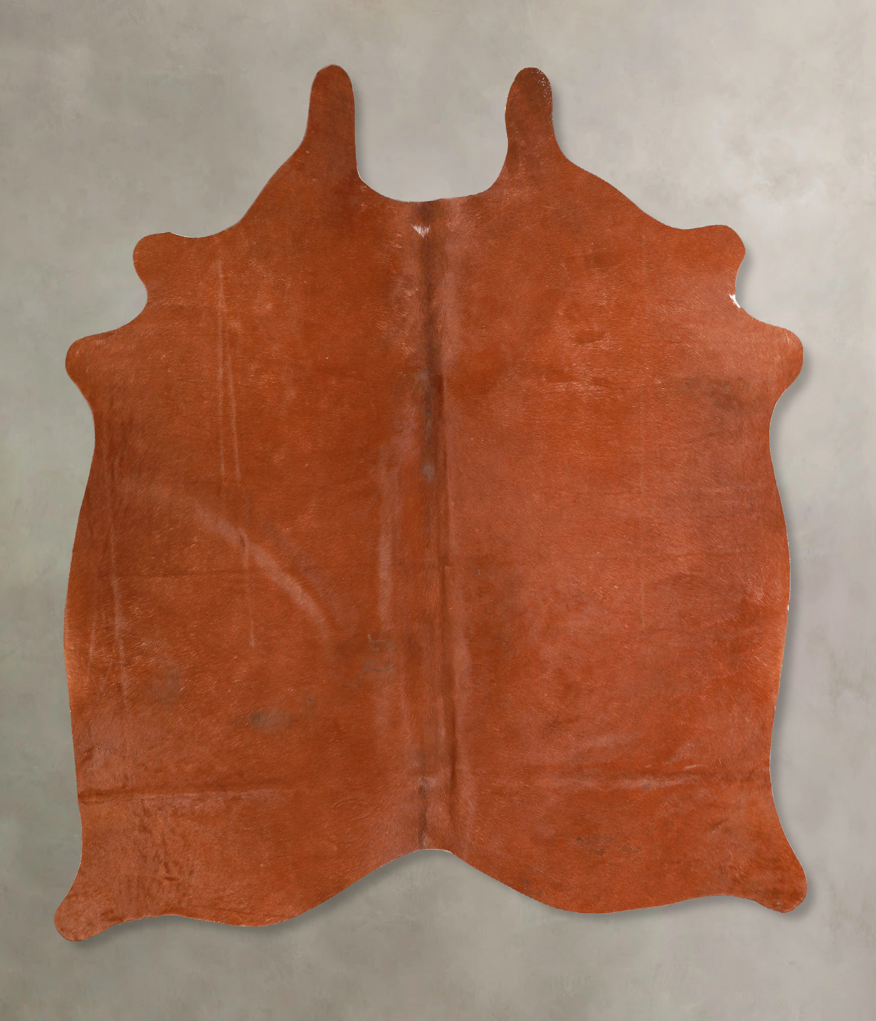 Solid Brown Cowhide Rug #A35072