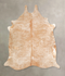 Light Caramel Large Brazilian Cowhide Rug 6'5