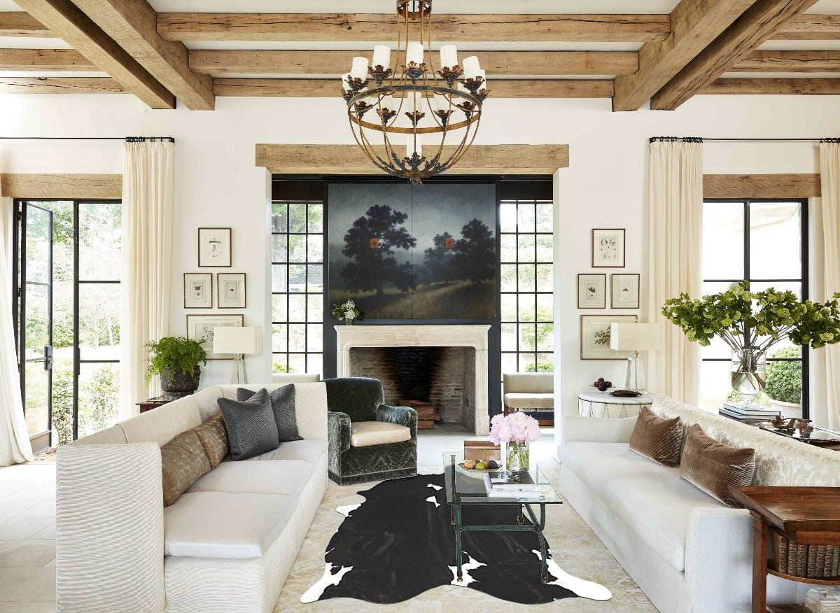 Black and White Cowhide Rug #A35086