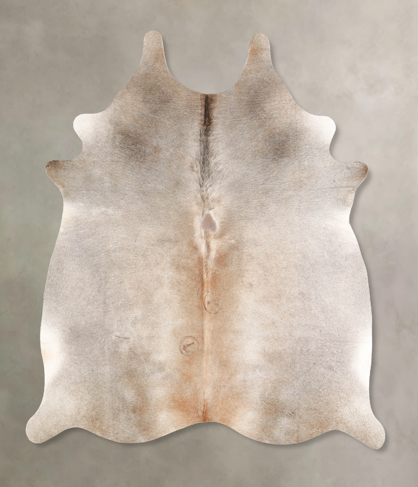 Grey with Beige Cowhide Rug #A35095